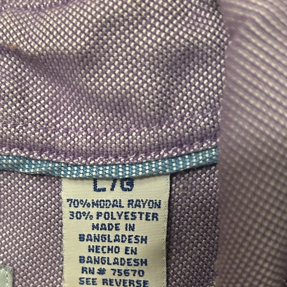 Men's Purple Short Sleeve Shirt - Picture 3 of 5